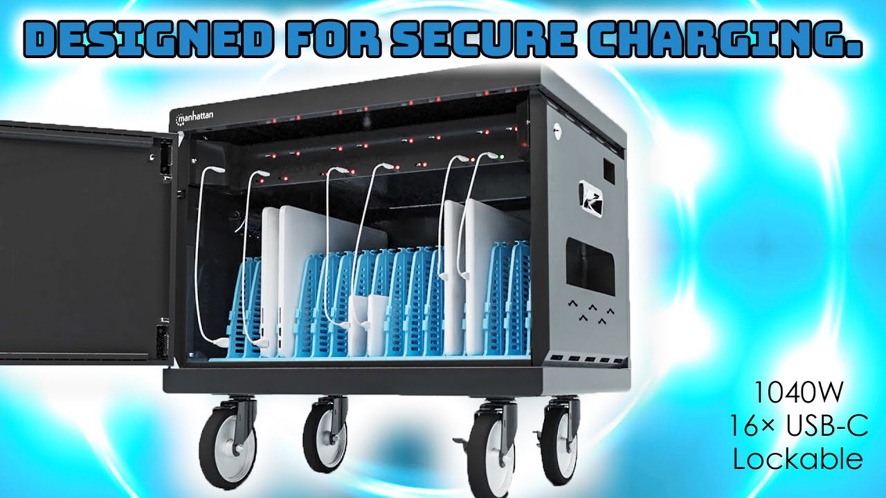 Pro-Grade Charging with the Manhattan Charging Cabinet with 16 USB-C Ports