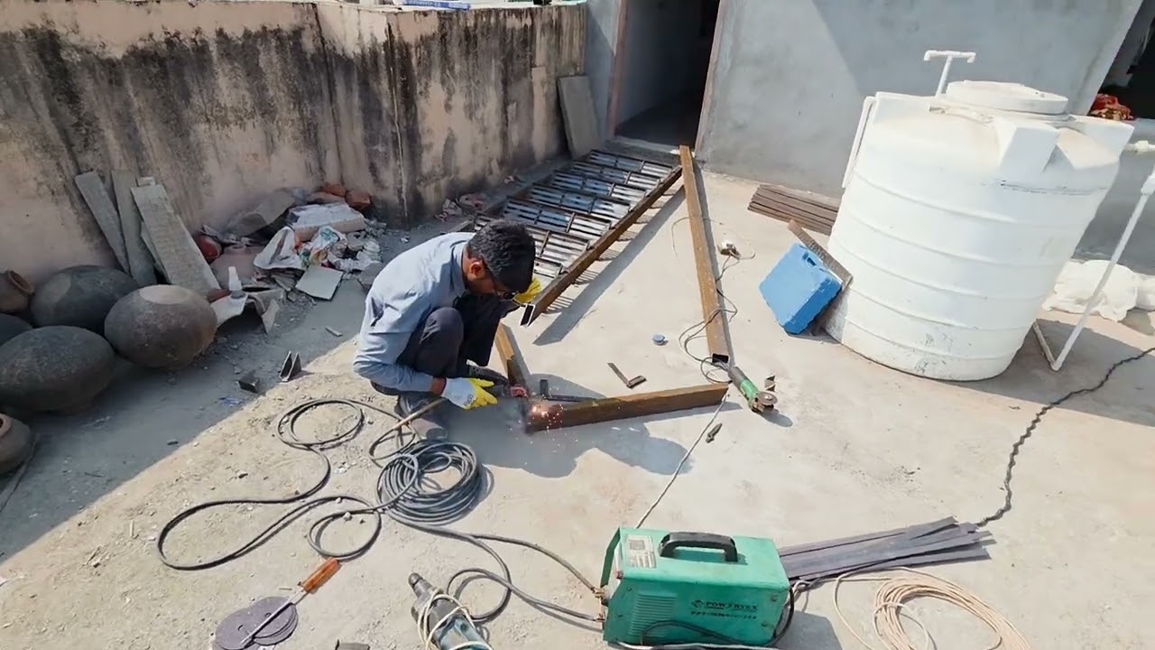 New vlog video... लोहे की सीडी बनाई.. work at sanvaloda ladkhani 
