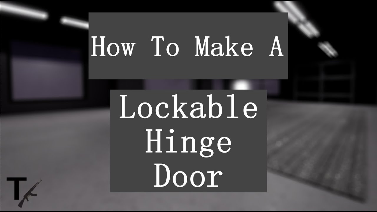 How to make a lockable hinge door | Town
