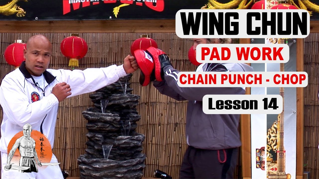 Basic Wing Chun Lesson  basic Chain punch and chop lesson 14 | Master Wong