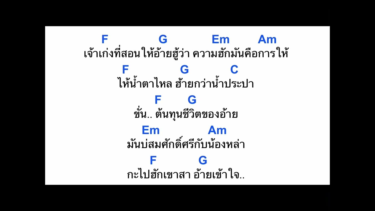 คอร์ดเพลง จังหวะนี้- เม้ก อภิสิทธิ์(คอร์ดง่ายๆ)