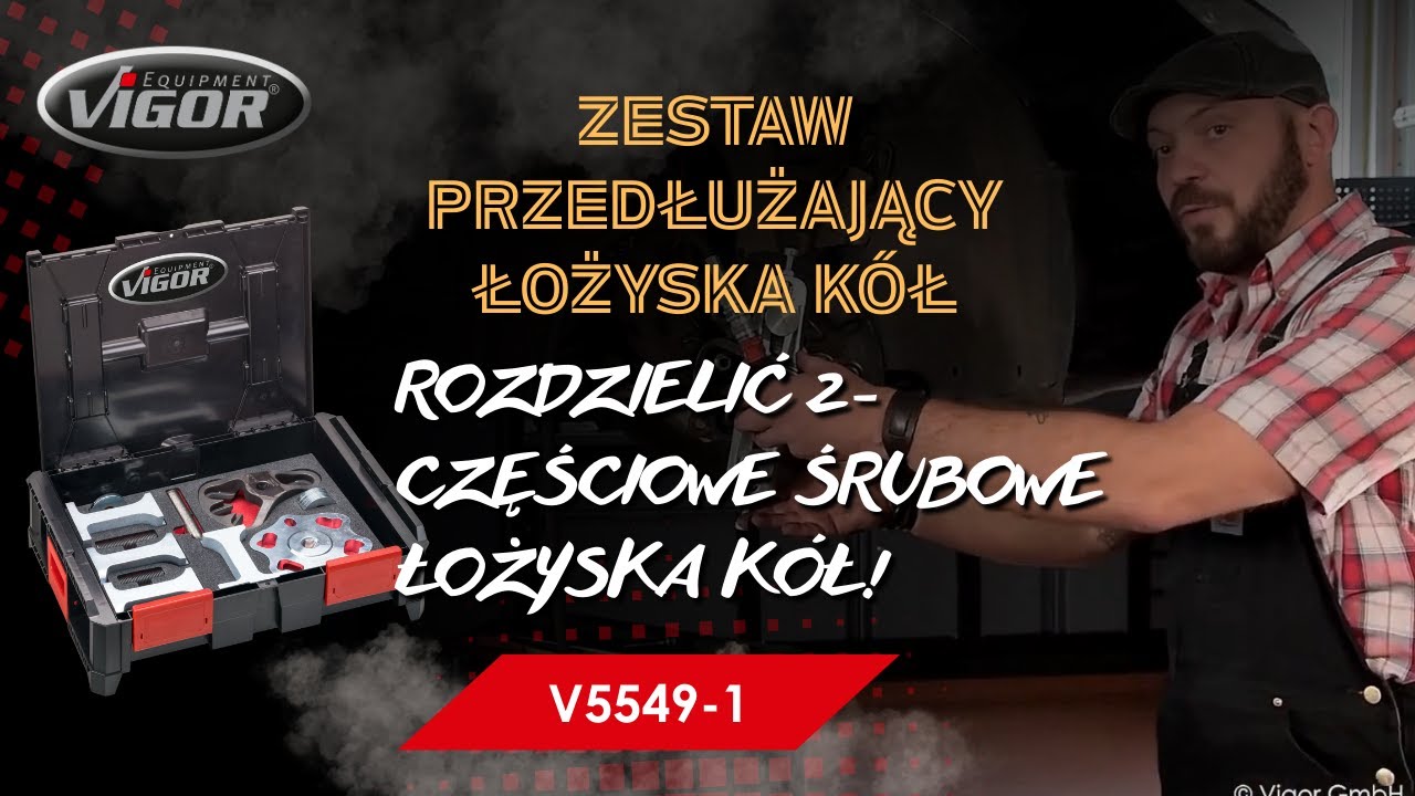Narzędzie VIGOR: 2-częściowe łożyska koła skręcane V5549-1 – zestaw rozszerzający