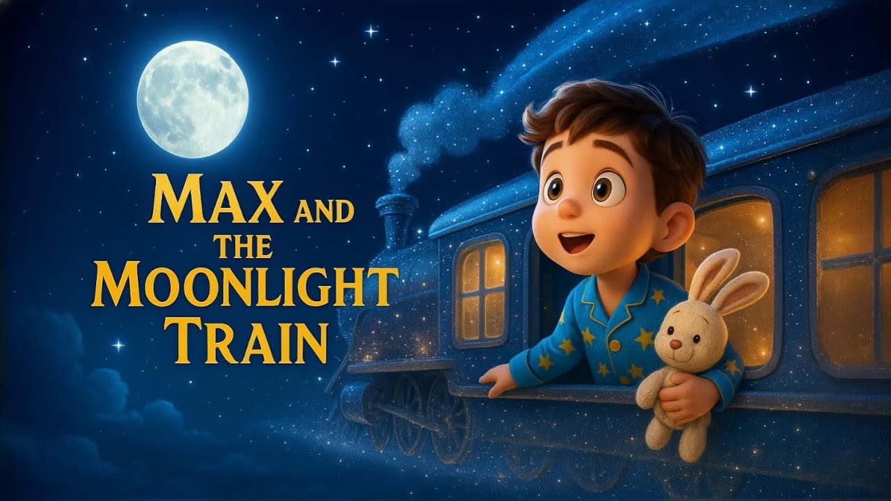Max and the Moonlight Train 🚂✨ | Magical Bedtime Story for Kids | 3D Animated Short Film