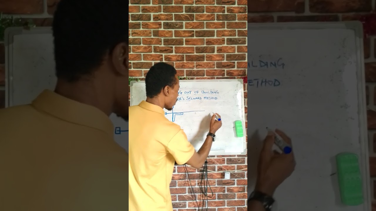 Builder's Square method of Setting out a building