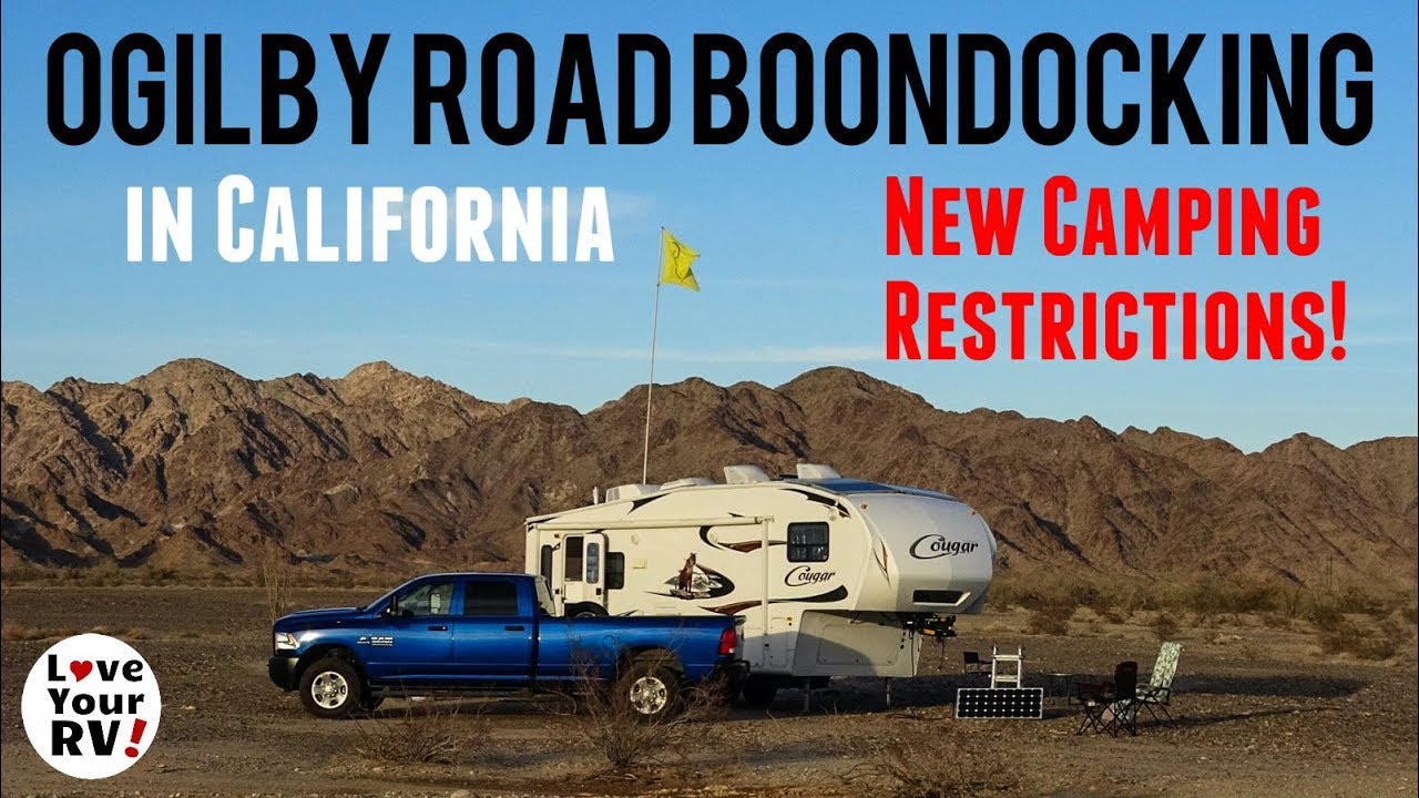 Ogilby Road BLM California - *Update* New Camping Restrictions