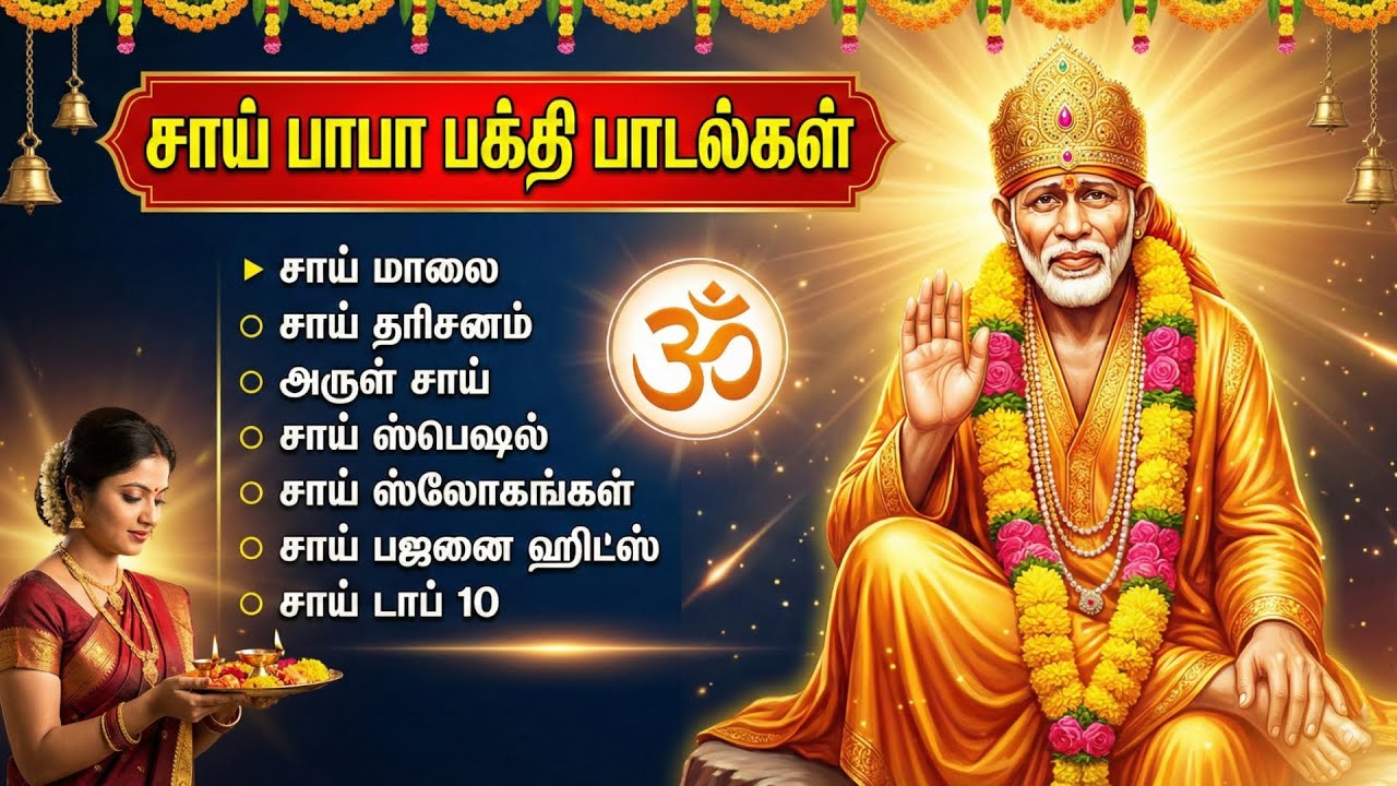 Thursday Popular Sai Baba Tamil Bhakti Songs | Lord Sri Shirdi Sai Baba Bhakti Padalgal In Tamil