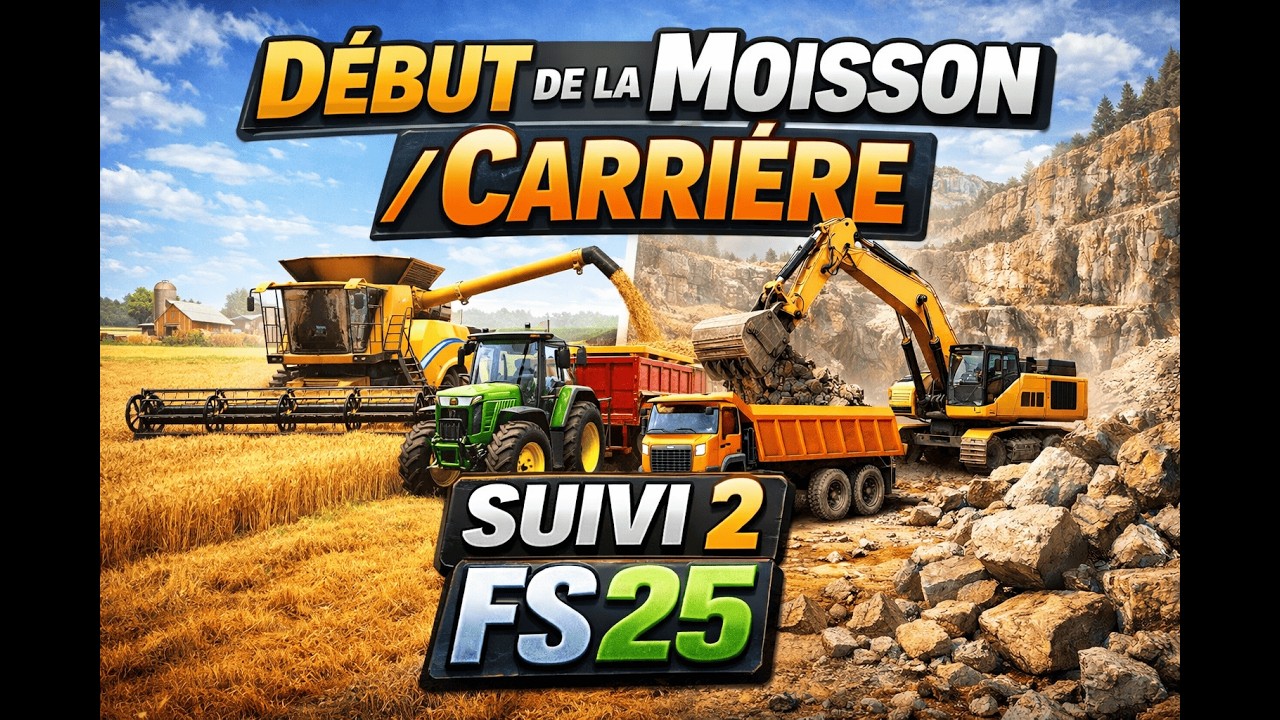 Début de la Moisson / Carrière Suivi 2 / FS25