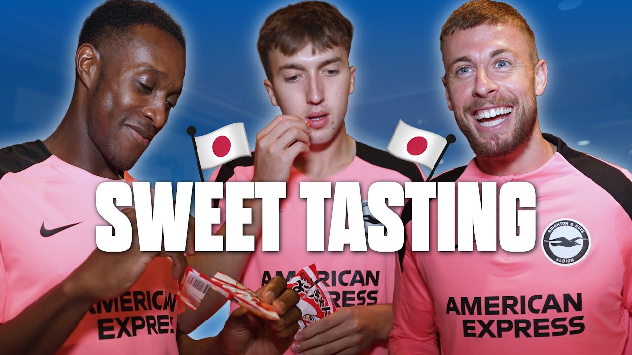 Brighton Players Try Japanese Sweets! 🍬🍫