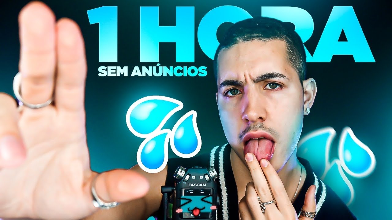 ASMR 1 HORA SEM ANÚNCIOS do MELHOR SPIT PAINTING! 💧👅 Mouth Sounds