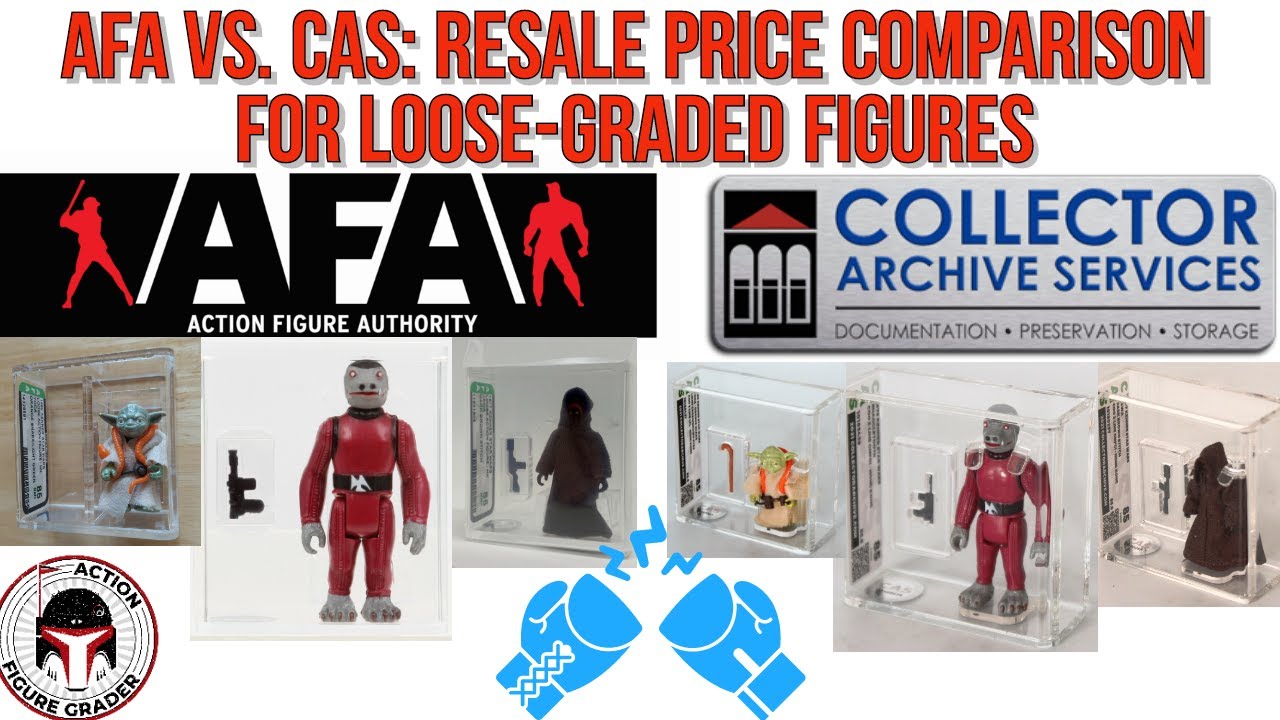 Resale Price Comparison for AFA versus CAS Loose-Graded Star Wars Action Figures | eBay Sales