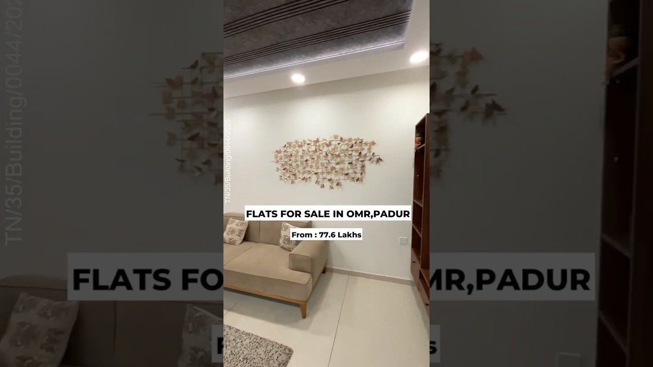 Flats for sale in omr, padur just 77💸Lakhs dhana? 😱  