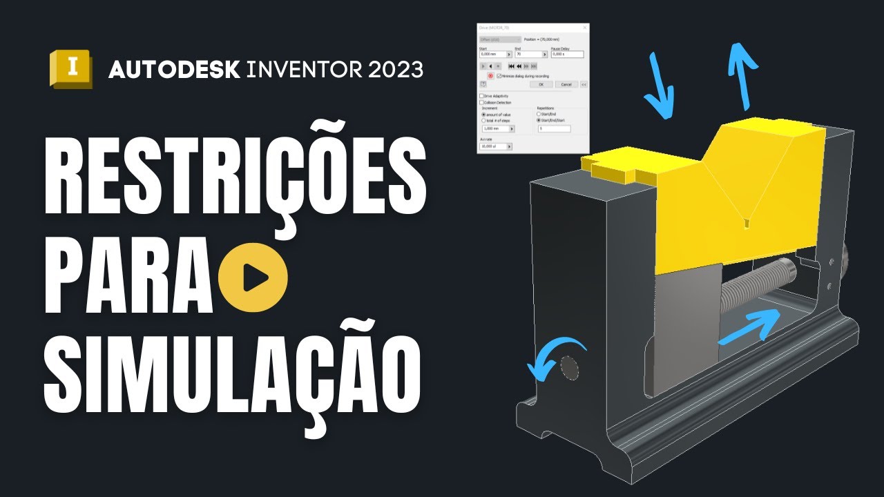 Autodesk Inventor Tutorial - Restrição para Inventor Studio