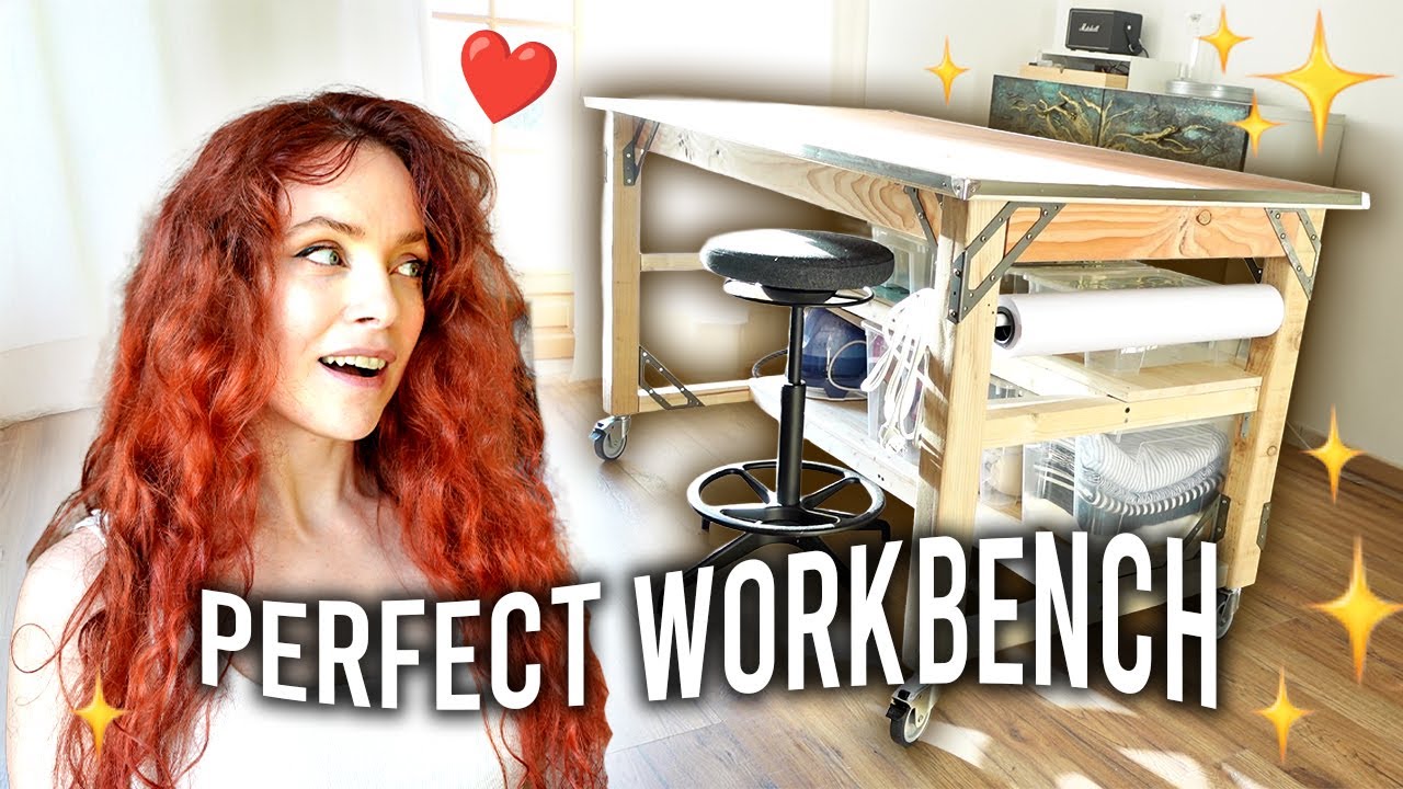 I broke my sewing table so I made a new one (Crafting room cleanup)