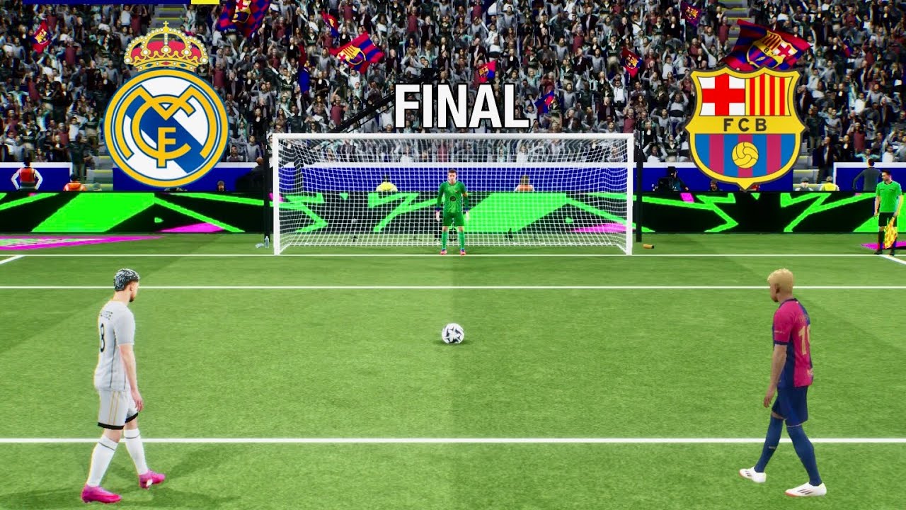 Real Madrid vs FC Barcelona Penalty Shootout | RMA vs FCB | eFootball