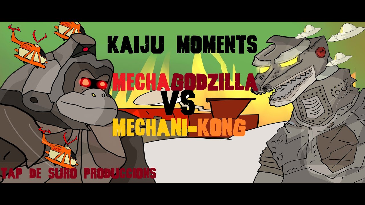 MECHAGODZILLA VS MECHANIKONG  KAIJU MOMENTS
