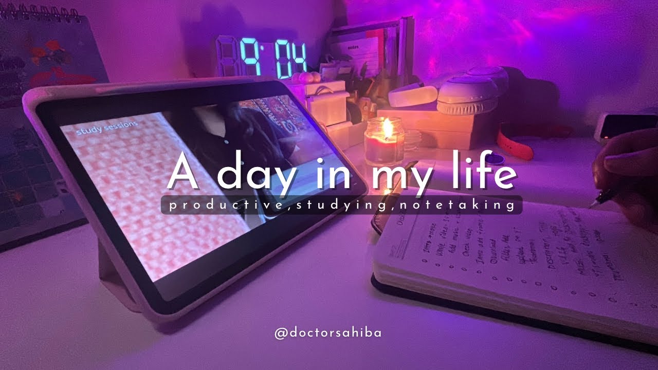 A DAY IN MY LIFE (realistic + productive) study vlog , aesthetic notes, watching lectures.