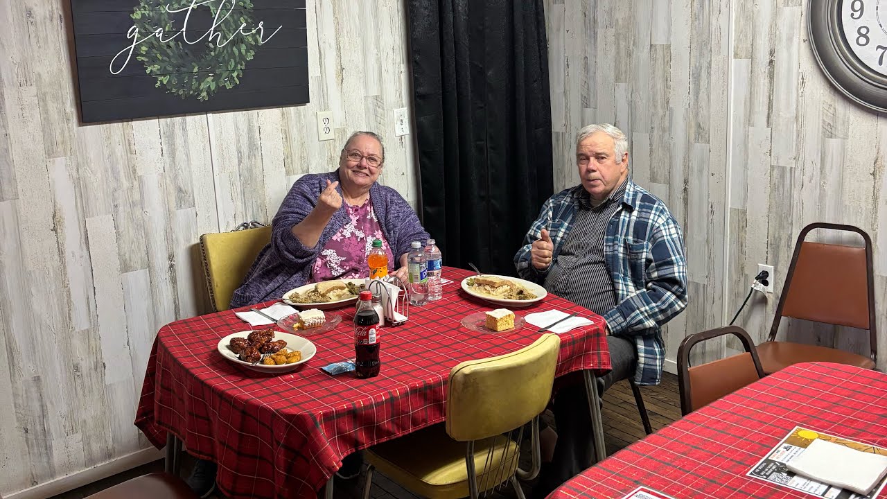 Our hillbilly dinner and drive from Ms carol!