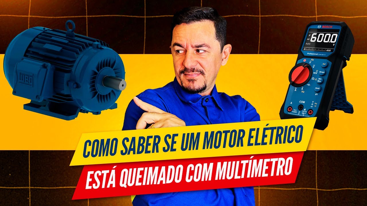 🤔Como SABER se um MOTOR el&eacute;trico EST&Aacute; QUEIMADO com MULT&Iacute;METRO