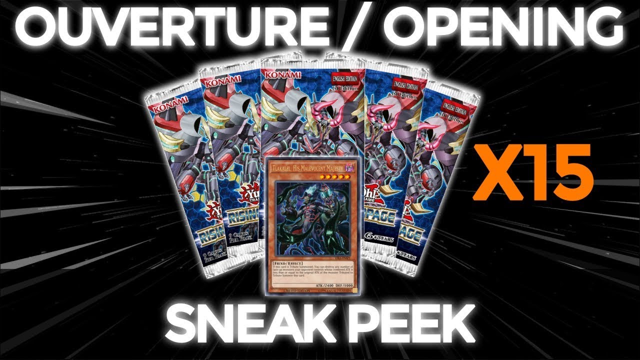 [Event] Yu-Gi-Oh! Ouverture 15 Boosters Le Soulèvement de la Fureur + Sneak Peek [Rising Rampage]