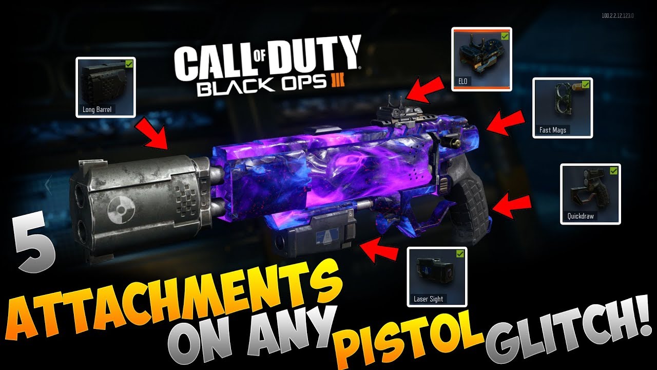 BO3 GLITCHES PUT 6 ATTACHMENTS ON ANY PISTOL GLITCH! WORKING AFTER PATCH 2020!
