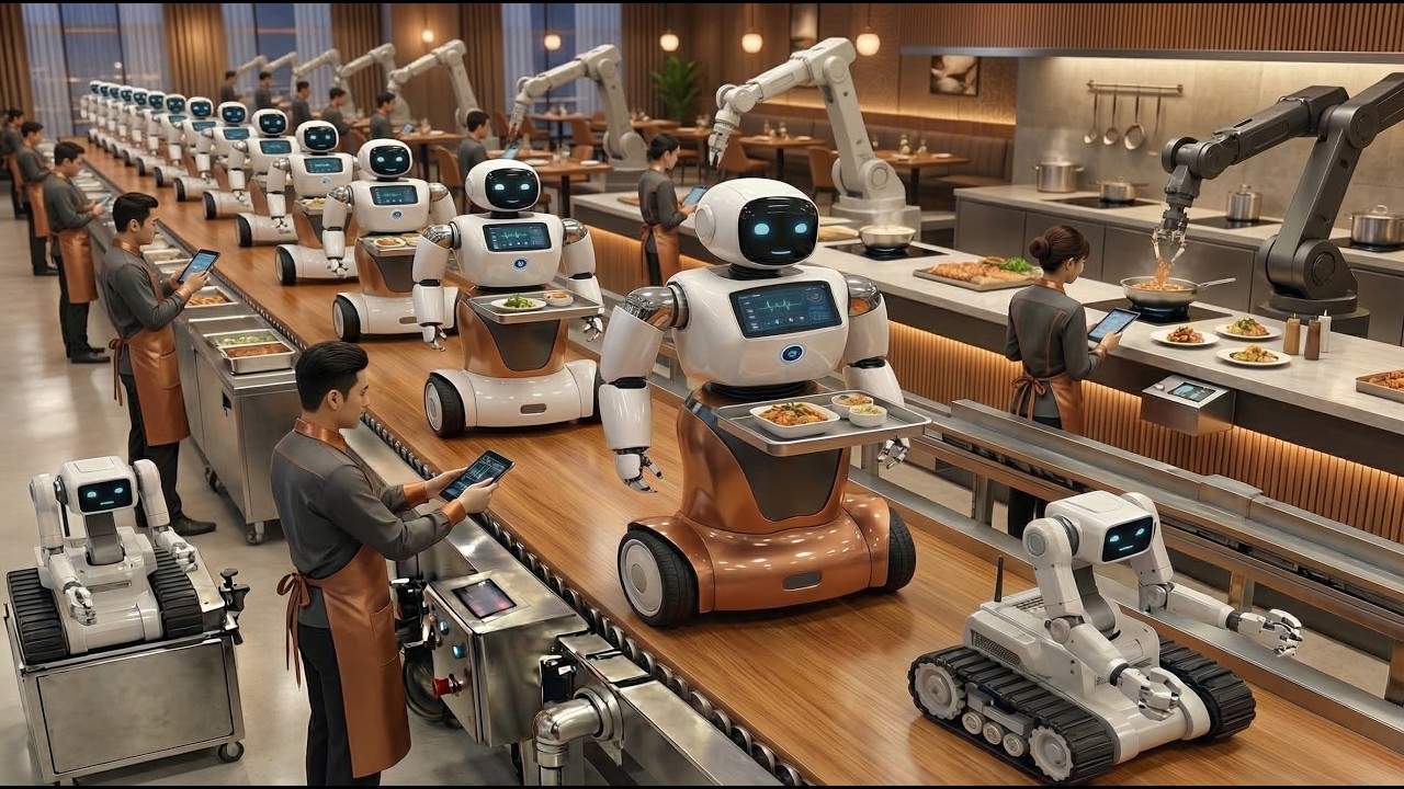 Quy Trình Sản Xuất Robot Phục Vụ Nhà Hàng: Bên Trong Nhà Máy Hiện Đại & Bí Mật Ngành Tỷ Đô