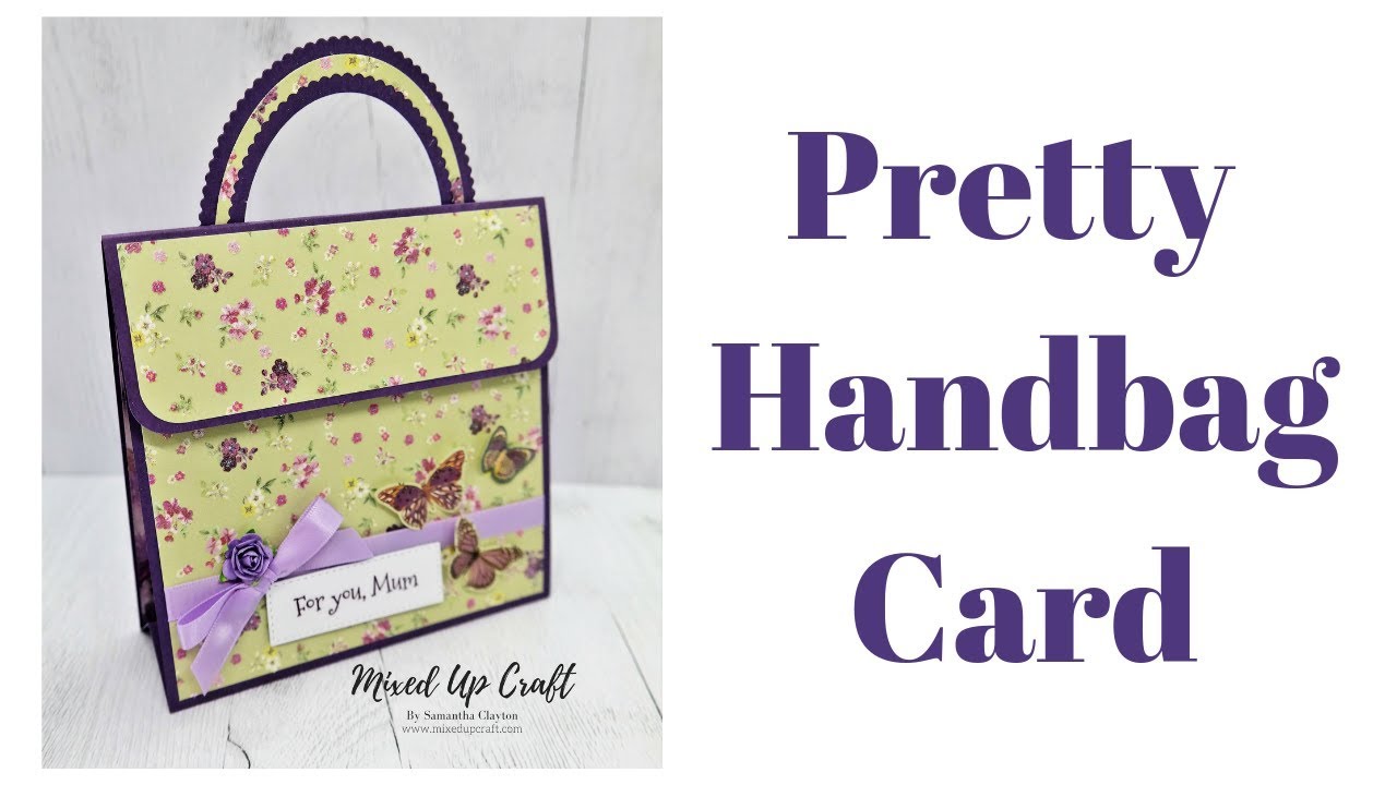 Handbag Fold Card | Purse Card | Easy Craft Fair Ideas