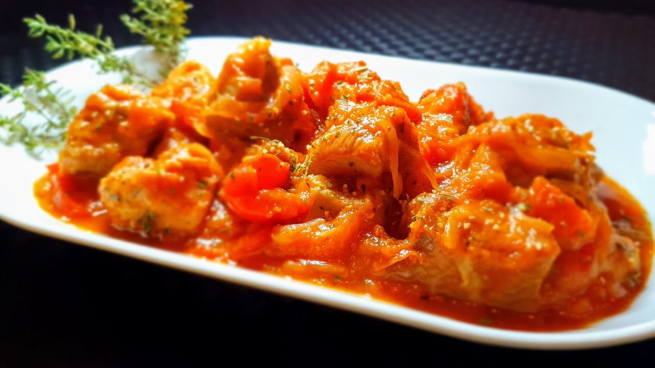 PAVO con tomate 🍅 y pimientos