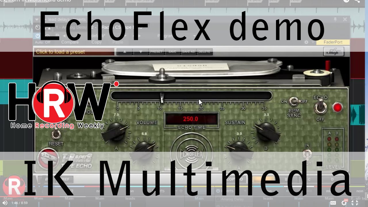 Echoflex, from IK Multimedia demo