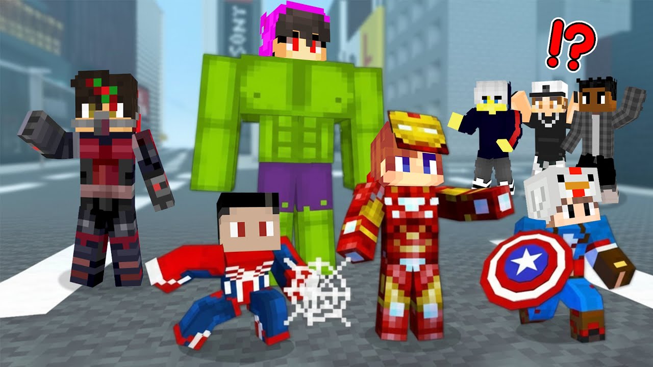 We Became The AVENGERS in Minecraft!