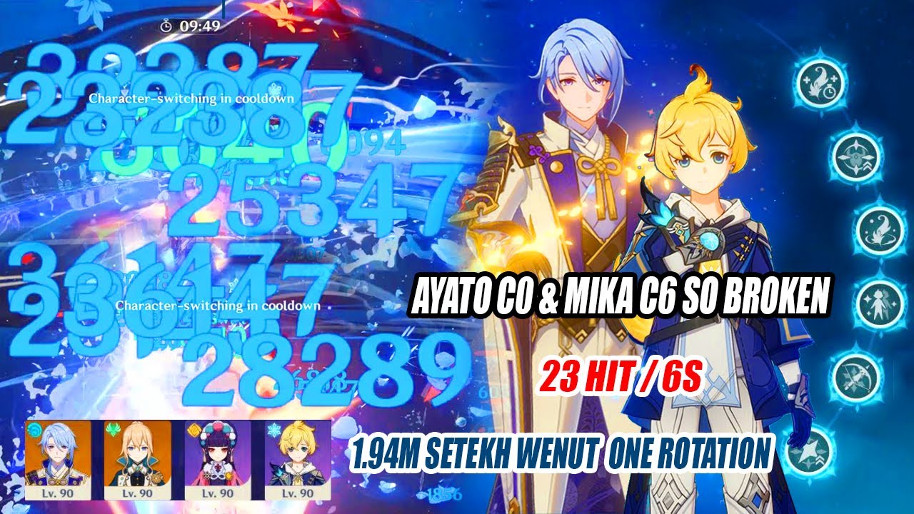 Ayato & Mika C6 is Incredible! - Max 23 Hit Per 6s | 1.94M Setekh Wenut One Rotation