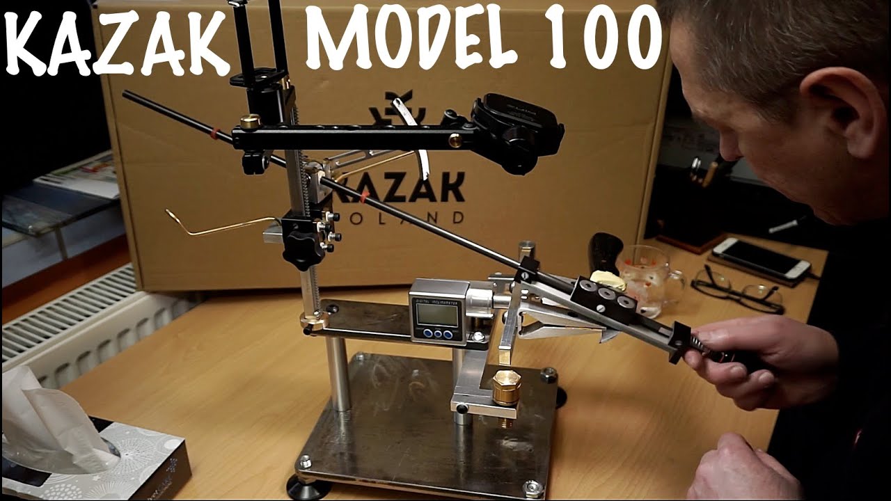 Заточка ножа на KAZAK 