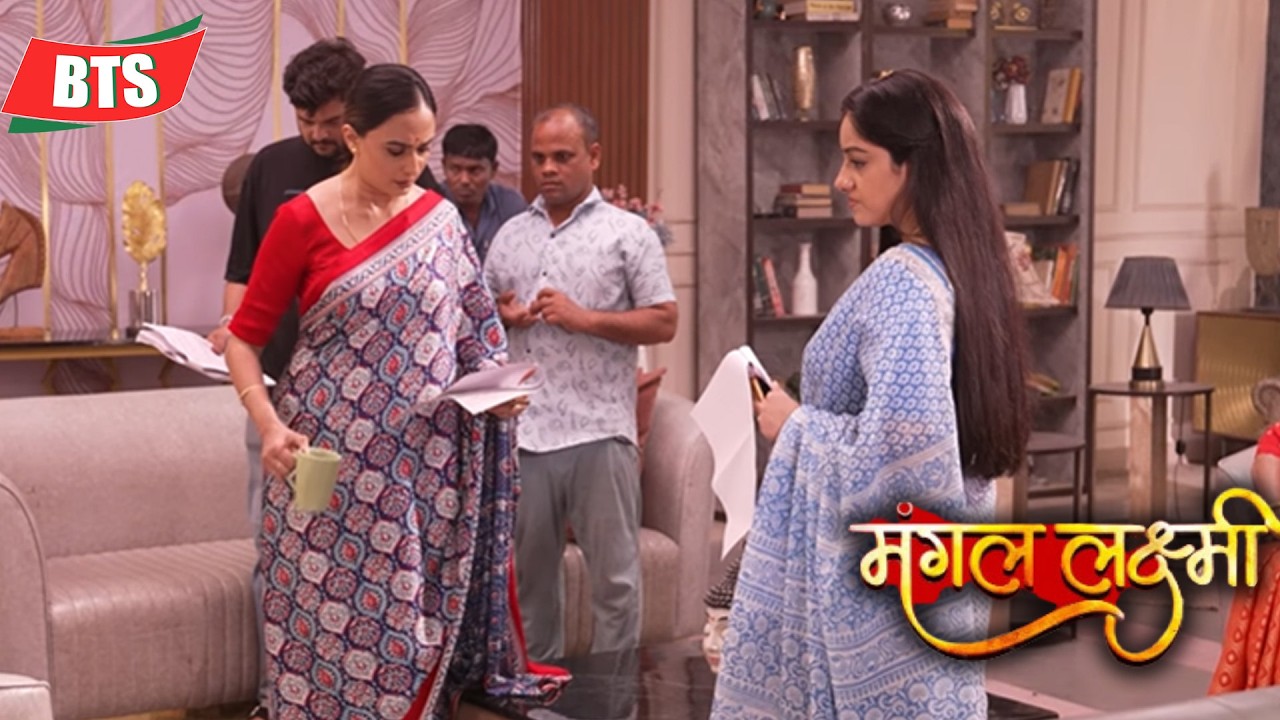  Mangal Lakshmi|शूटिंग के दौरानMangal, Kusum और shubhi नेकेड डायलॉग की तैयारी|BTS|Colors TV 