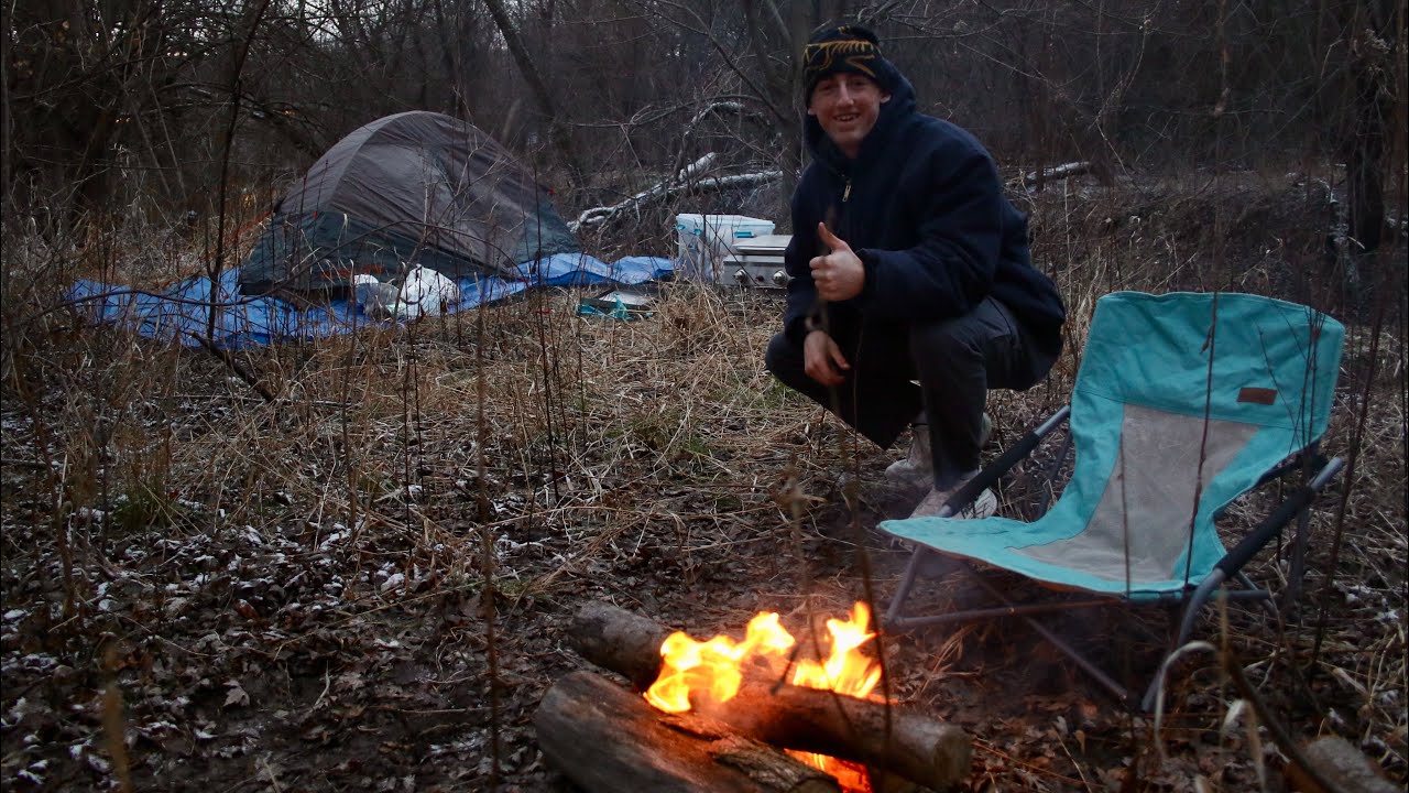 Solo Winter Tent Camping