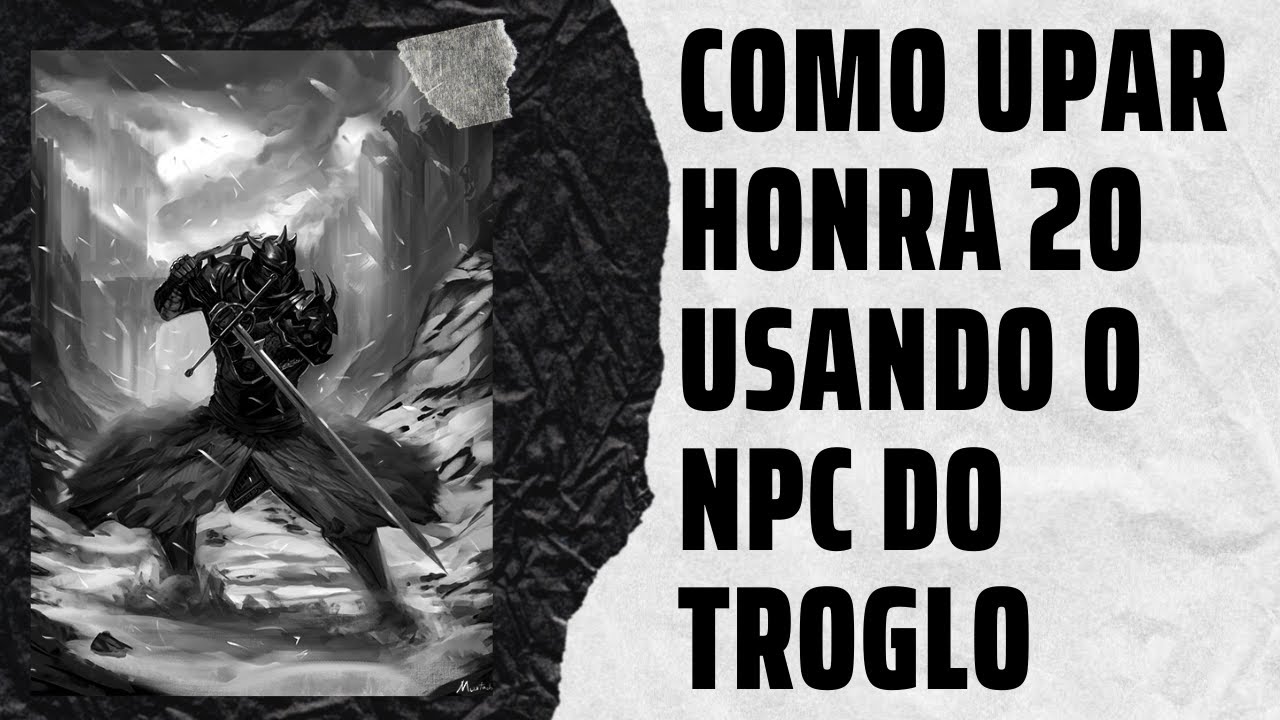 Cabal Online - Como upar Honra pelo sistema do troglo