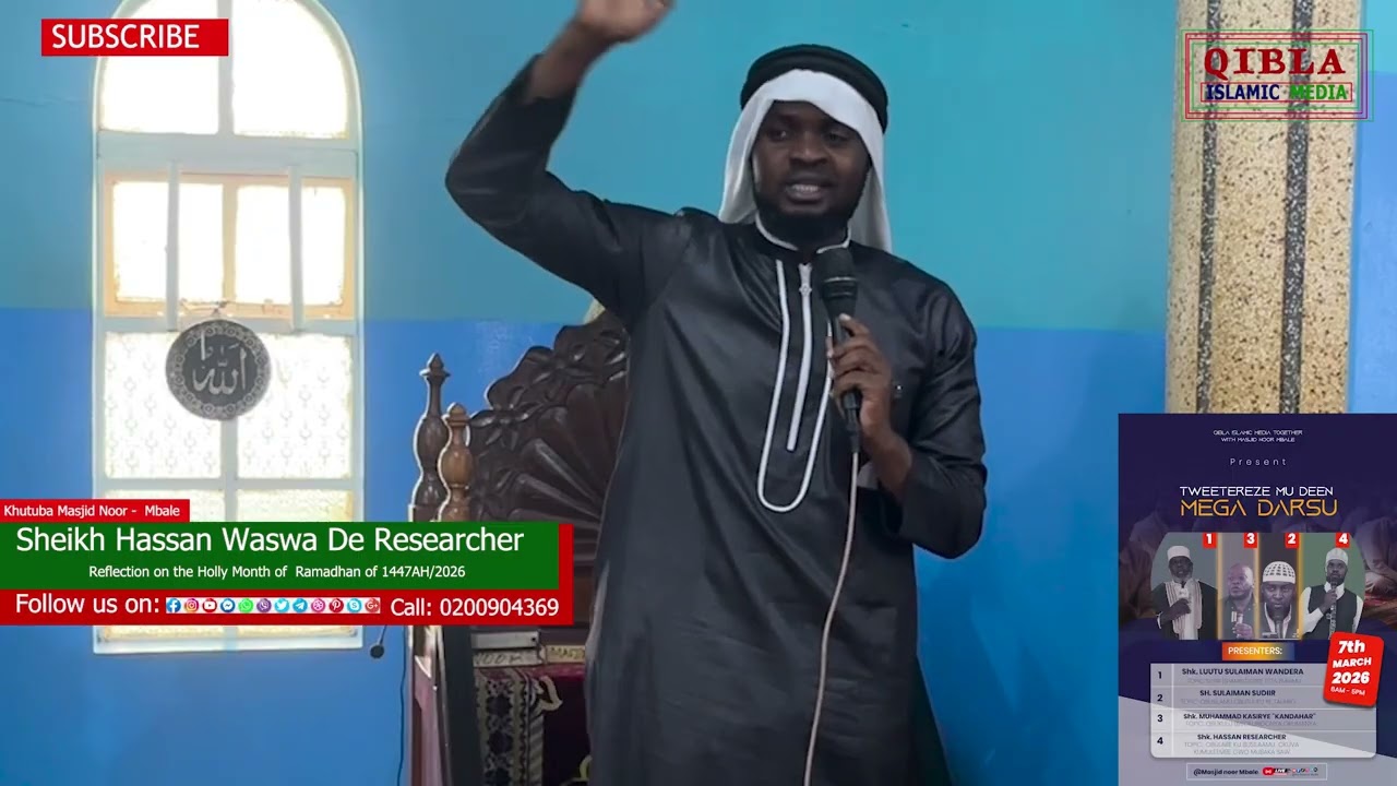 Khutuba and Juma Prayer Sheikh Hassan Waswa De Researcher Masjid Noor Mbale