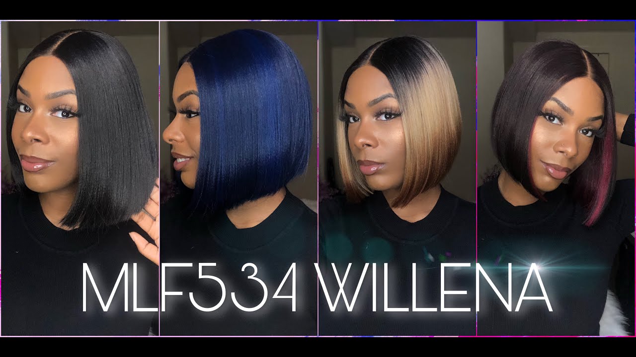 Wig Show & Tell : Bobbi Boss Synthetic Fierce Bob Boss Lace Wig - MLF534 Willena | HAIRSOFLY