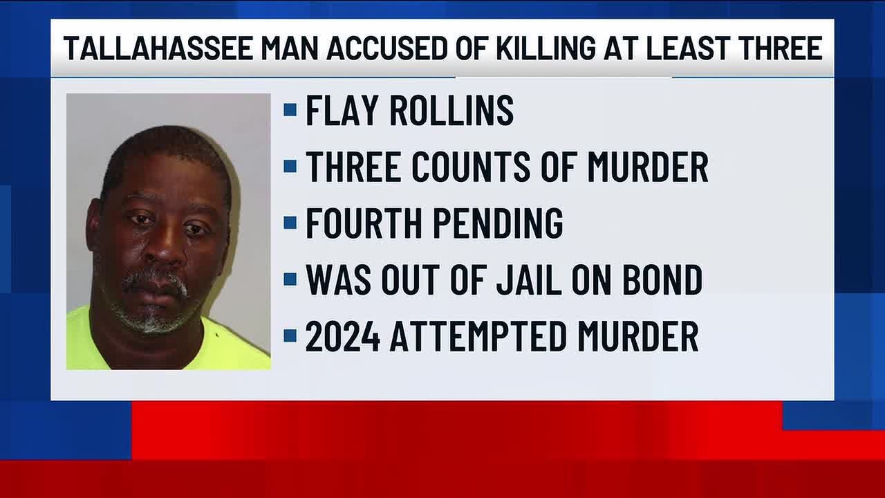 Man accused of three murders within days in Tallahassee, Valdosta