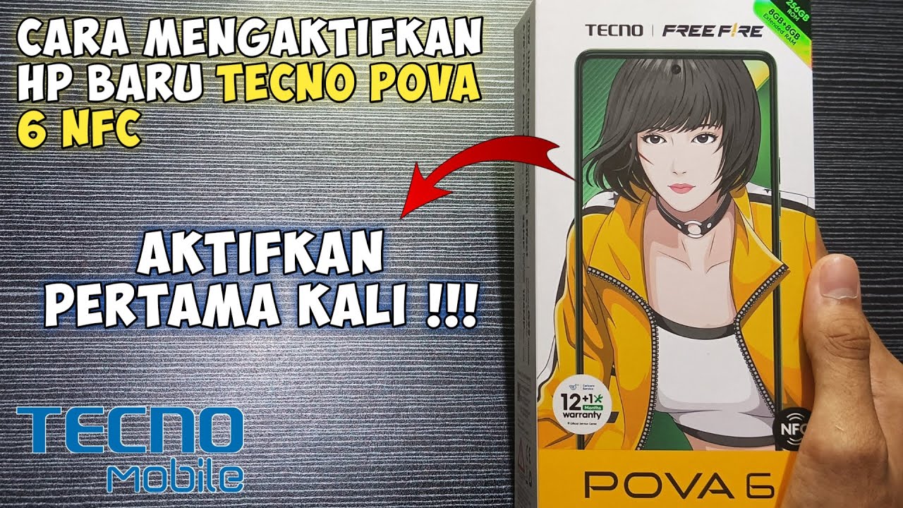 Cara Mengaktifkan Hp Baru Tecno Pova 6 NFC || Mengaktifkan Hp Tecno Pertama Kali