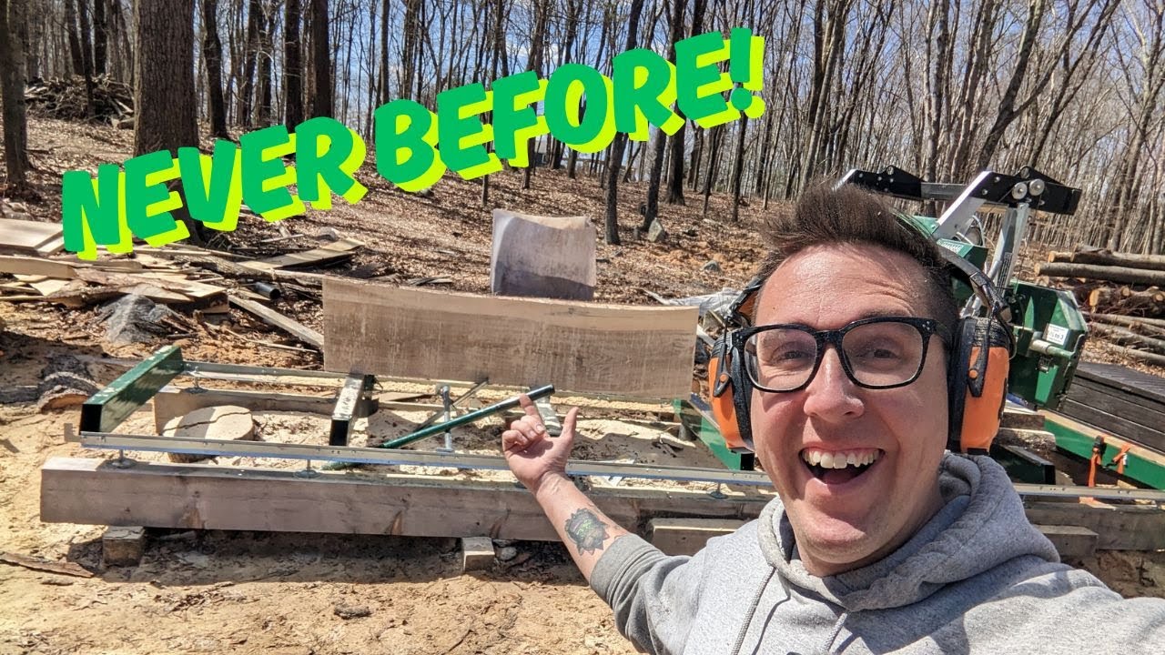 I'VE NEVER DONE THIS BEFORE! Milling an Elm Log on my Woodland Mills HM136MAX!