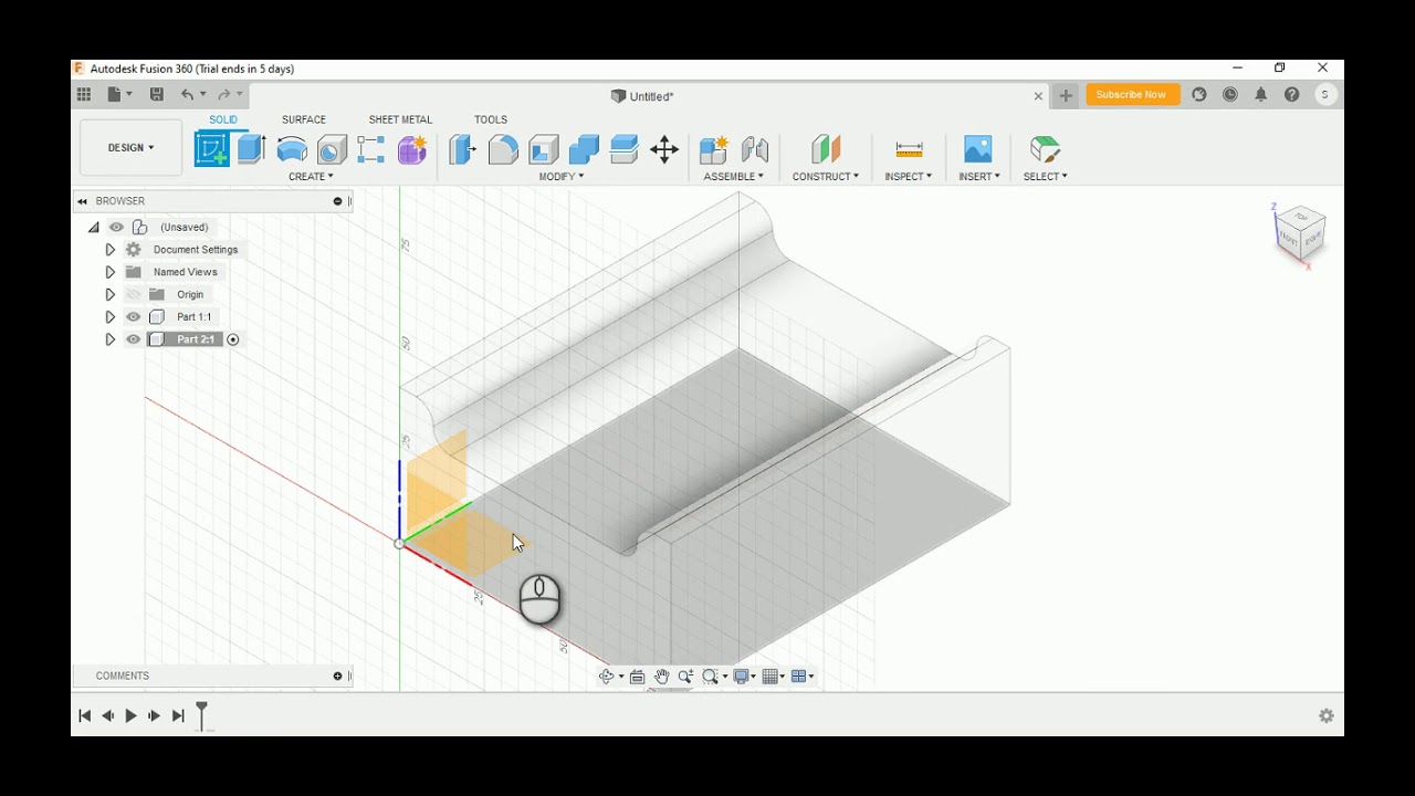 Fusion 360 - Tutorial - Simple Design with Assembly Animated Model