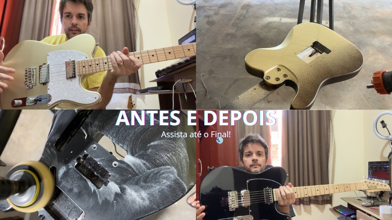 Review Telecaster Seizi Katana Kabuto Antes e Depois