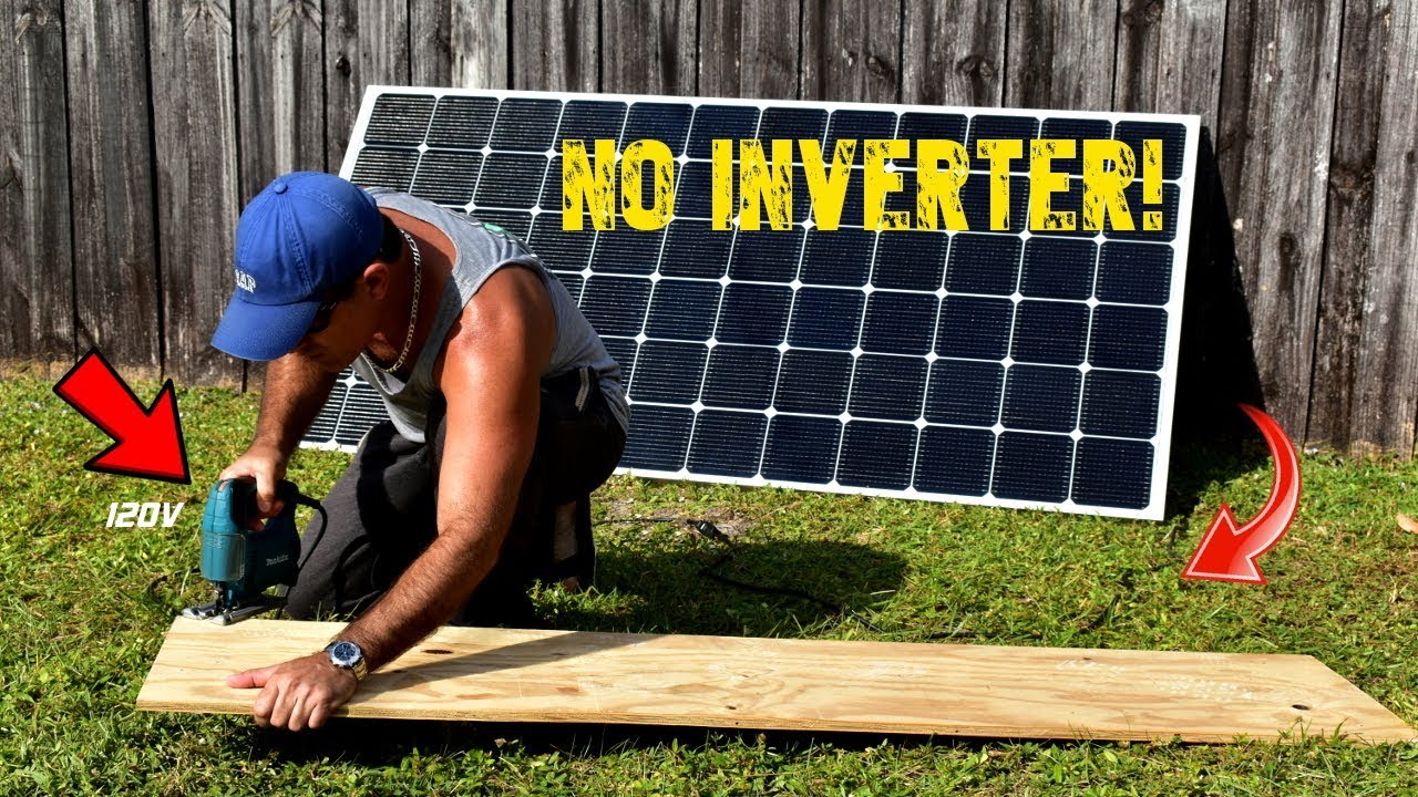 400W Solar Module Runs 120V Power Tools Directly!