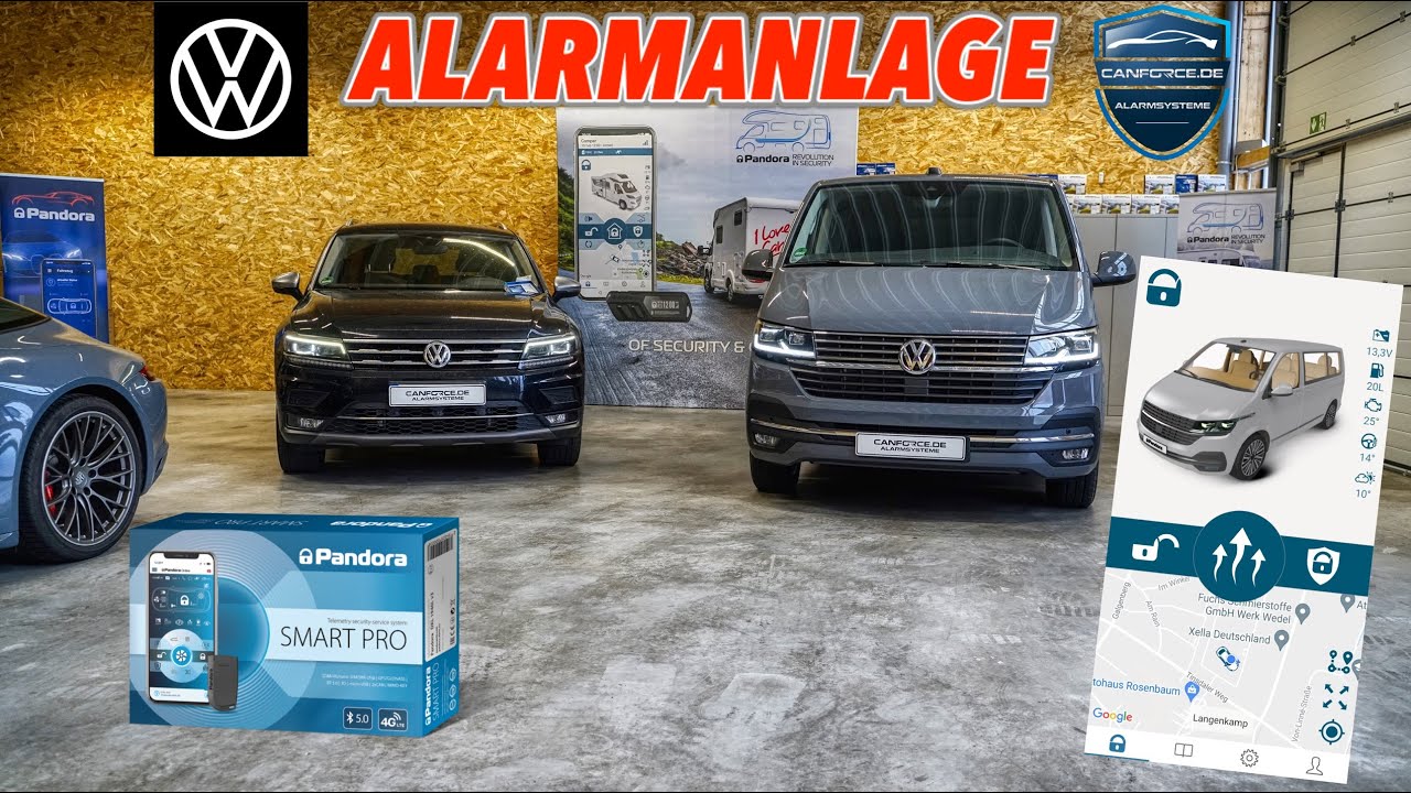 VW Alarmanlage | Volkswagen Tiguan - Multivan - Touareg - Arteon - Golf - Polo | Lenkradkralle Test
