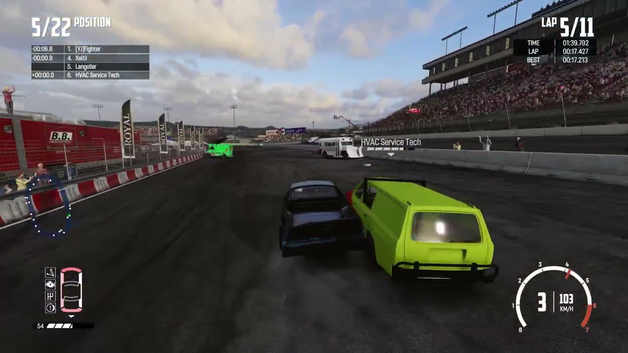 26 0128 Wreckfest El Mat on Big Valley Inner Oval