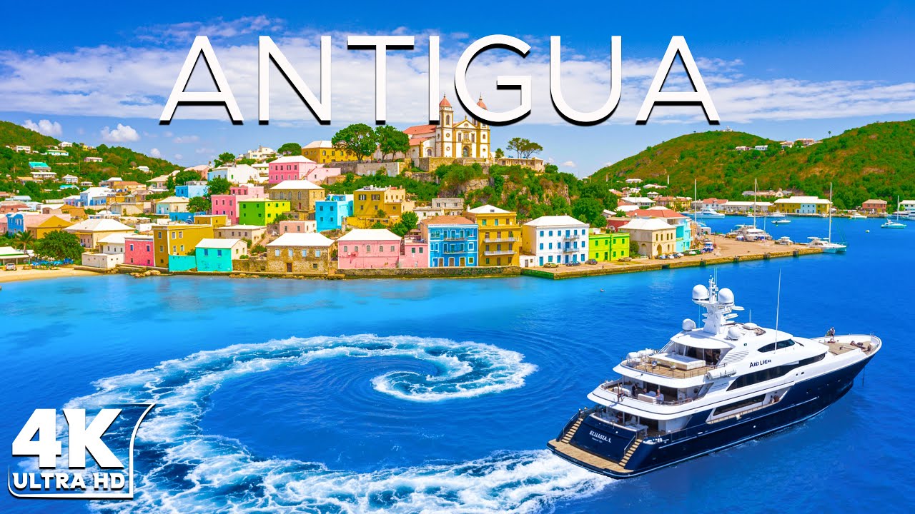 [4K] Antigua - Sunlit Shores & Soft Ocean Vibes | Deep House Chill
