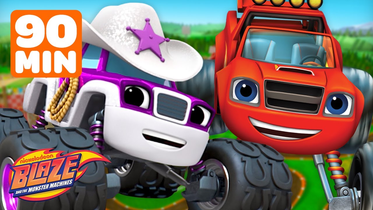90 MINUTES of Blaze and Starla's Transformations and Adventures! | Blaze and the Monster Machines