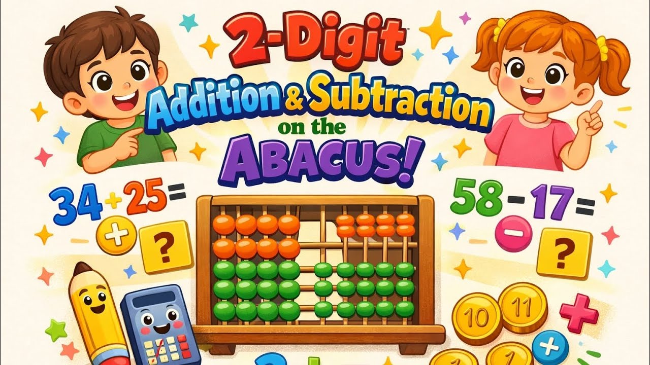 2 Digit Addition and Subtraction on Abacus