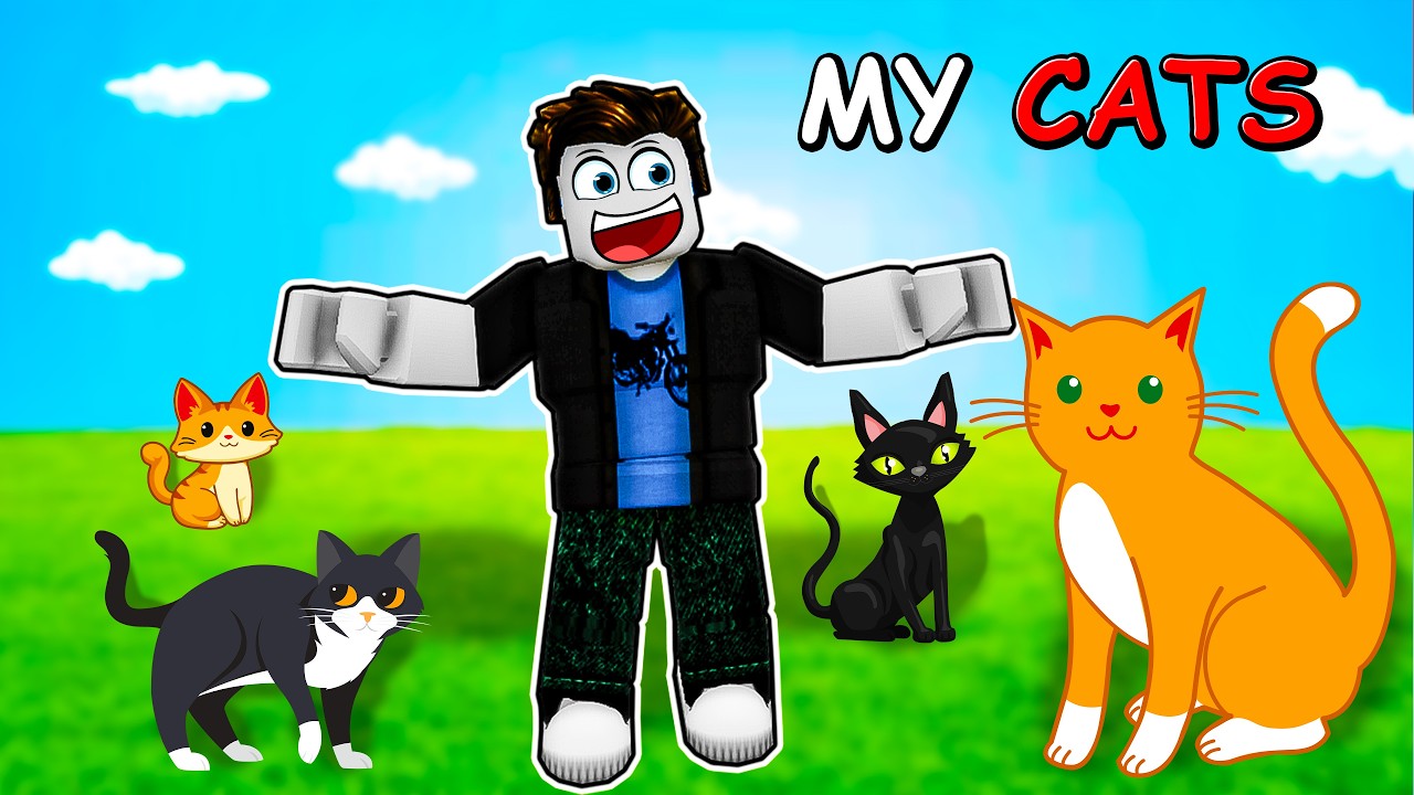 Разведение кошек для заработка денег в игре Roblox Care for Cats.