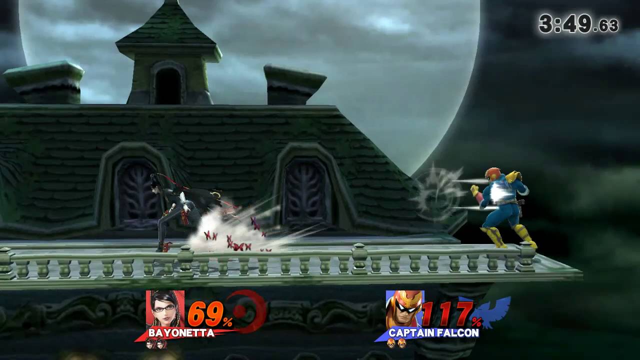 SSBWiiU - ☆Sky☆ (Bayonetta) vs&nbsp;Michael (Captain Falcon)