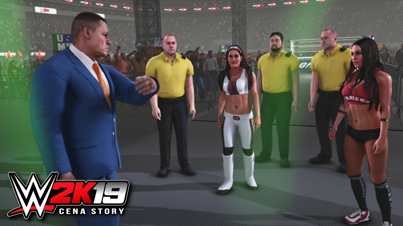 WWE 2K19 Story - John Cena BANS Nikki Bella From The Arena!